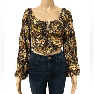 Floral Long Sleeve Women's Top